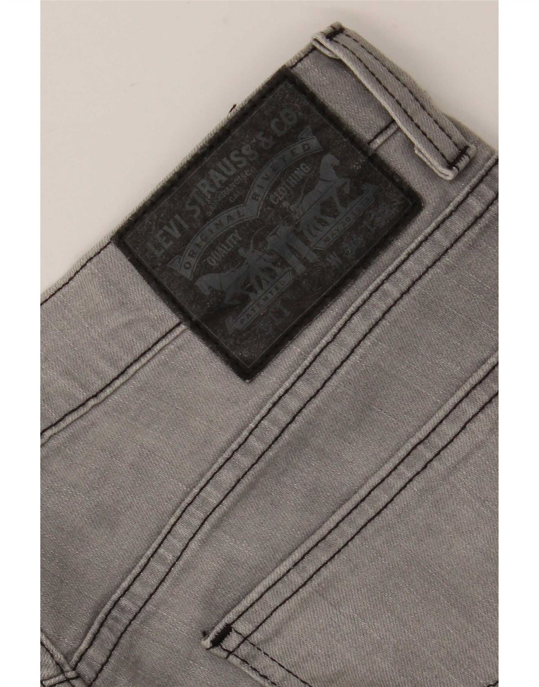 Levi's Herre 511 Tapered Slim Jeans W34 L32 Grå Bomuld