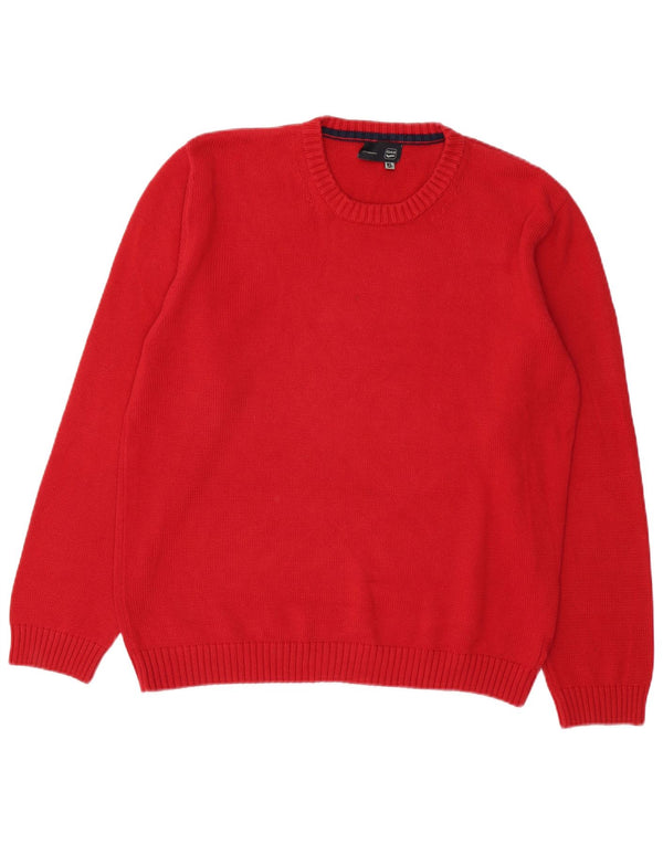 Gas Herre Crew Neck Jumper Sweater XL Rød Bomuld