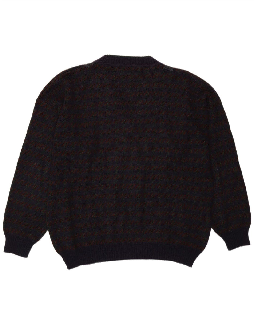 Vintage herre V-hals sweater XL lilla ternet