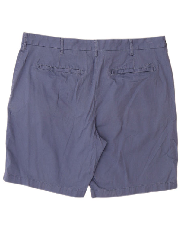 IZOD Herre Salt Water Chino Shorts W38 XL Blå Bomuld