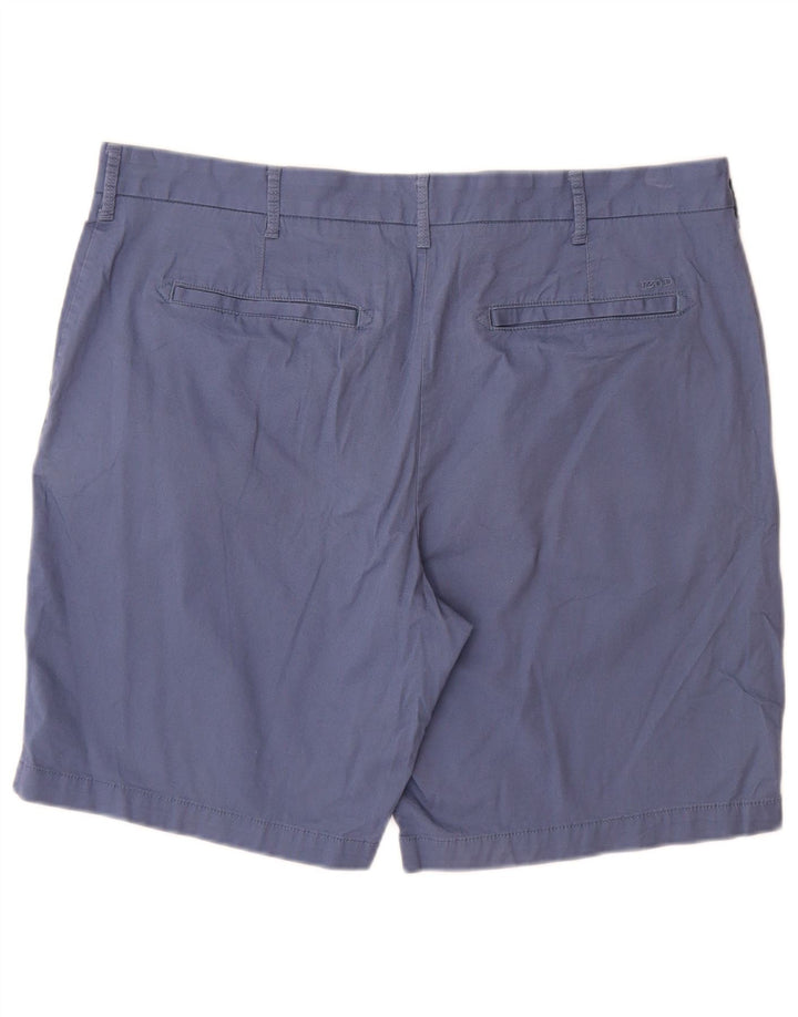 IZOD Herre Salt Water Chino Shorts W38 XL Blå Bomuld