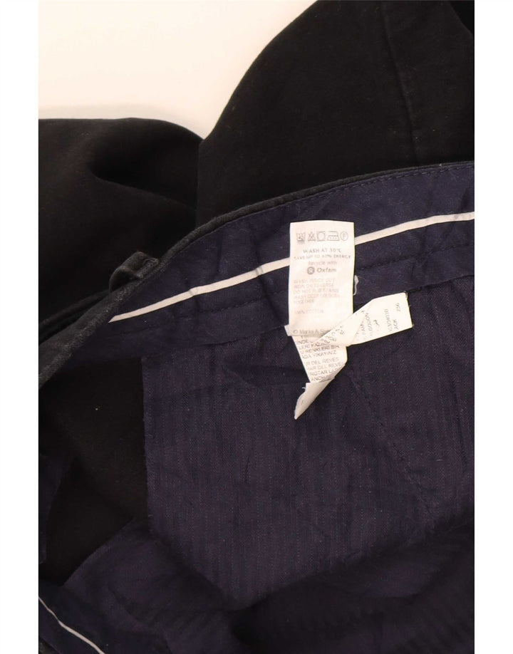 Marks & Spencer Herre Blue Harbor Lige Chinobukser W36 L29 Sort