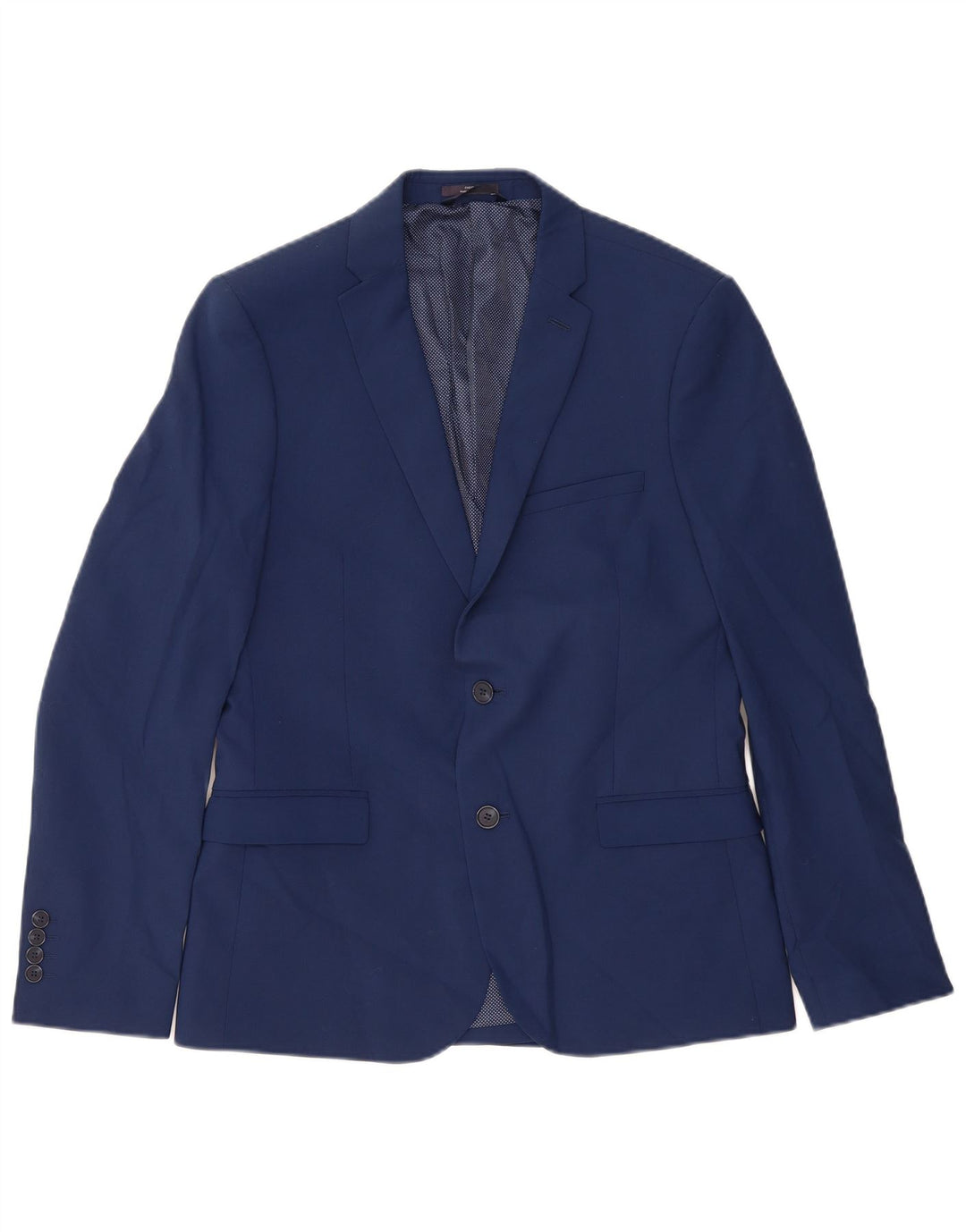 Marks & Spencer Herre 2-knaps blazerjakke UK 38 Medium Blue Wool