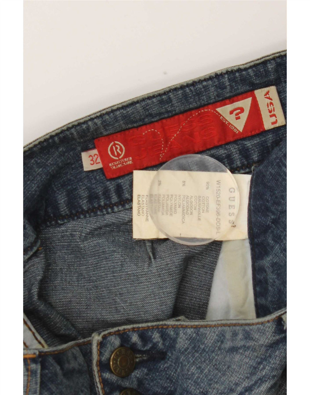Guess Dame Bootcut Jeans W32 L32 Blå Bomuld