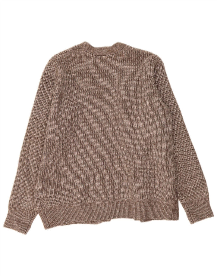 Marks & Spencer Dame oversized cardigan sweater UK 14 Medium Grey Flecked