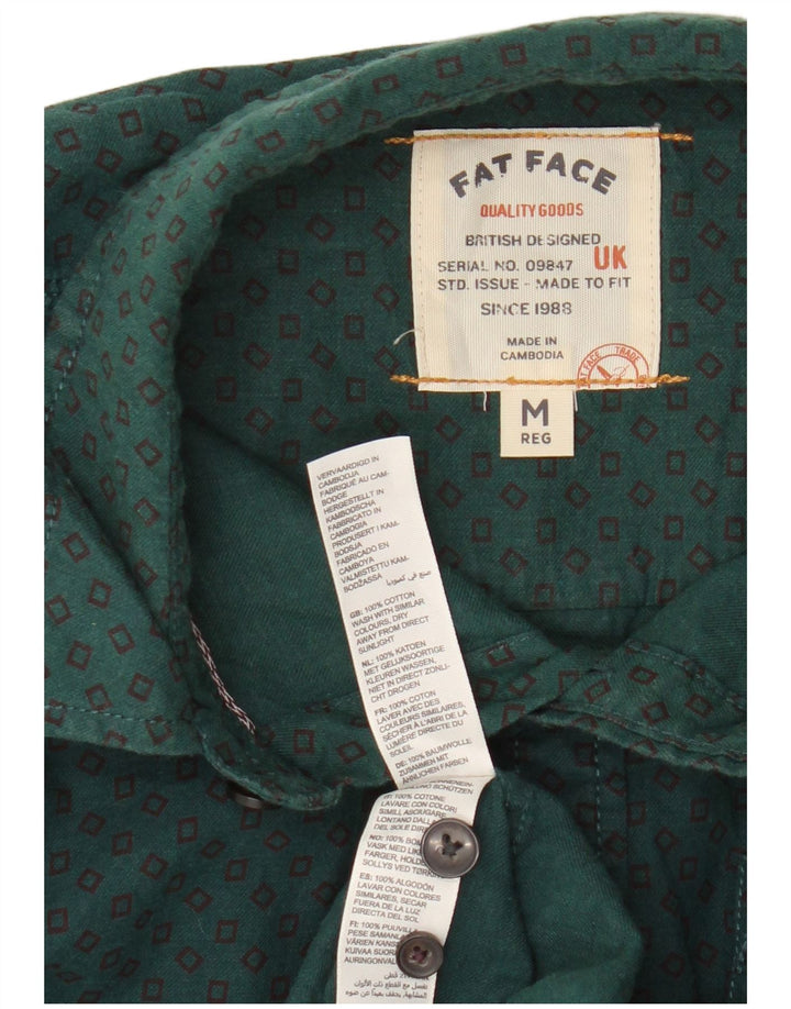 Fat Face Herreskjorte Medium Green Argyle/Diamond Cotton