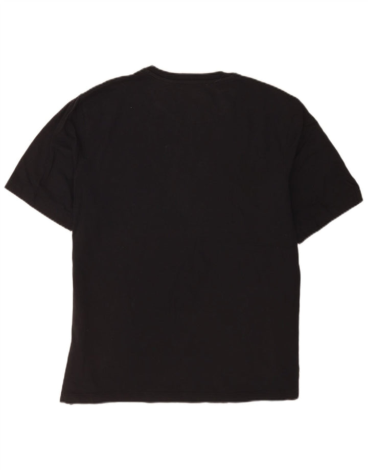 Ted Baker Herre Regular T-Shirt Top Medium Sort Bomuld