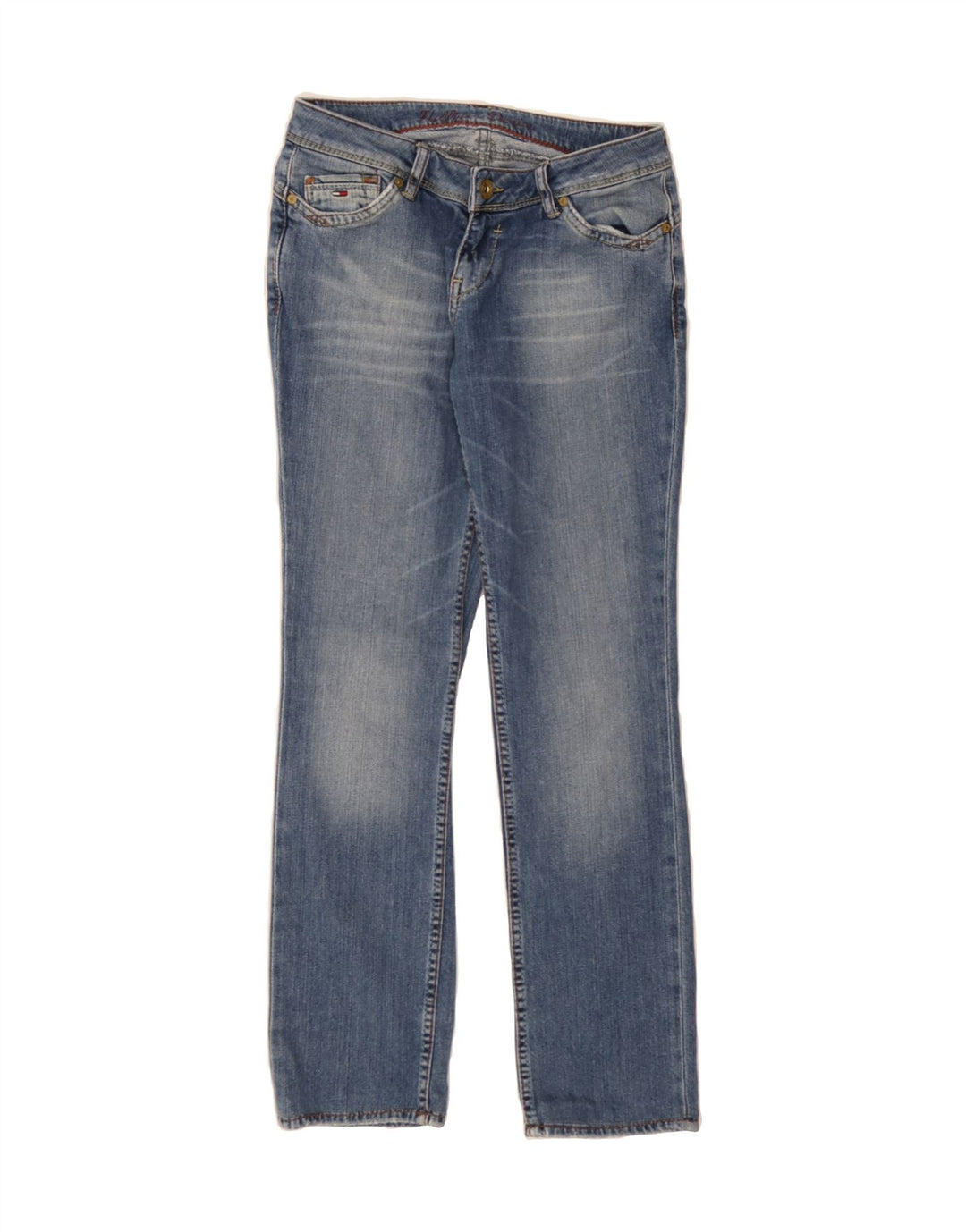 TOMMY HILFIGER Womens Straight Jeans W30 L30 Blue Cotton Vintage Tommy Hilfiger and Second-Hand Tommy Hilfiger from Messina Hembry 