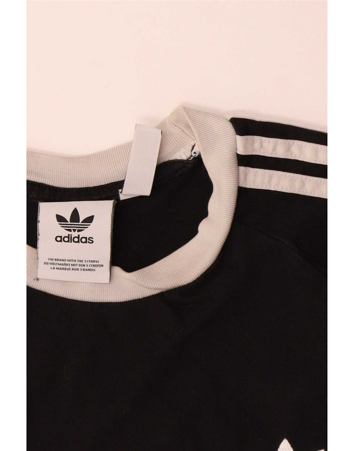 Adidas herre T-shirt top lille sort bomuld