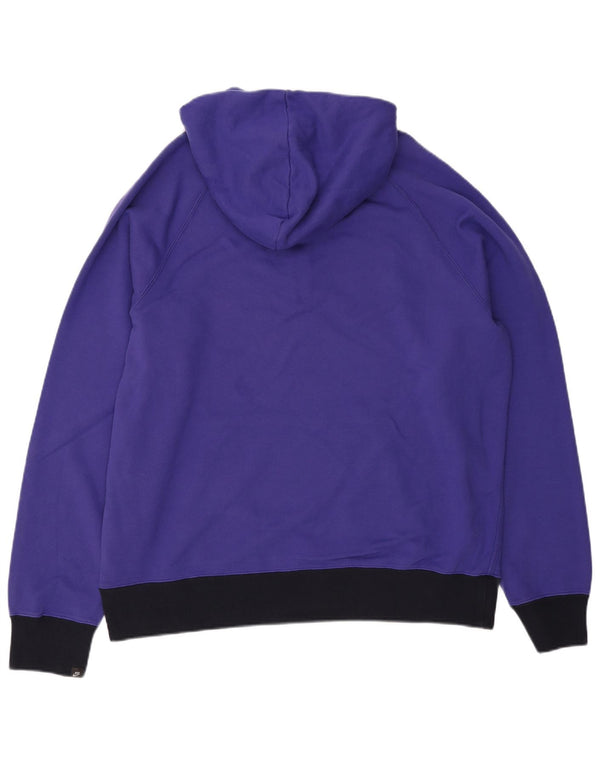 Nike hættetrøje med lynlås til mænd XL Lilla Colourblock Bomuld