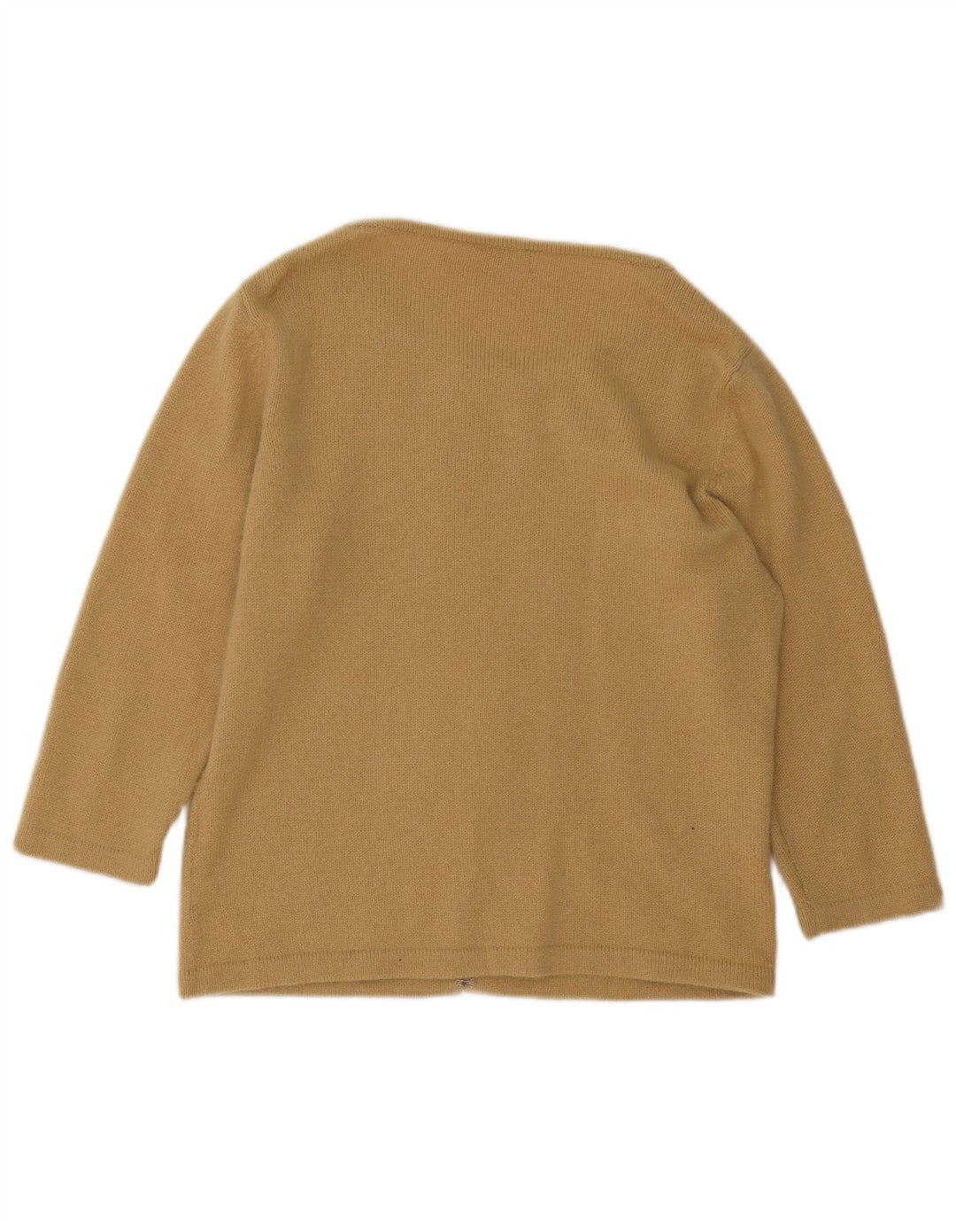 Marks & Spencer Dame Boat Neck Jumper Sweater UK 16 Large Beige