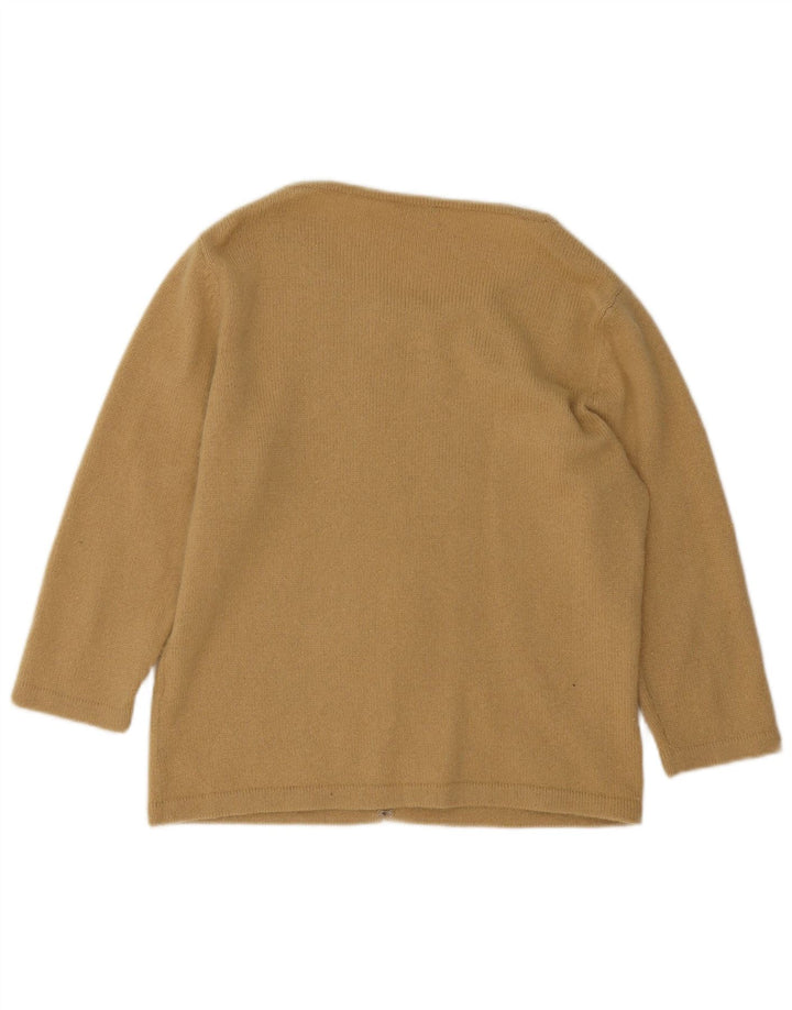 Marks & Spencer Dame Boat Neck Jumper Sweater UK 16 Large Beige