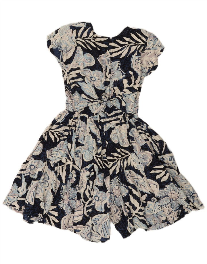 MISS JOY Dame Playsuit EU 38 XS Blue Floral