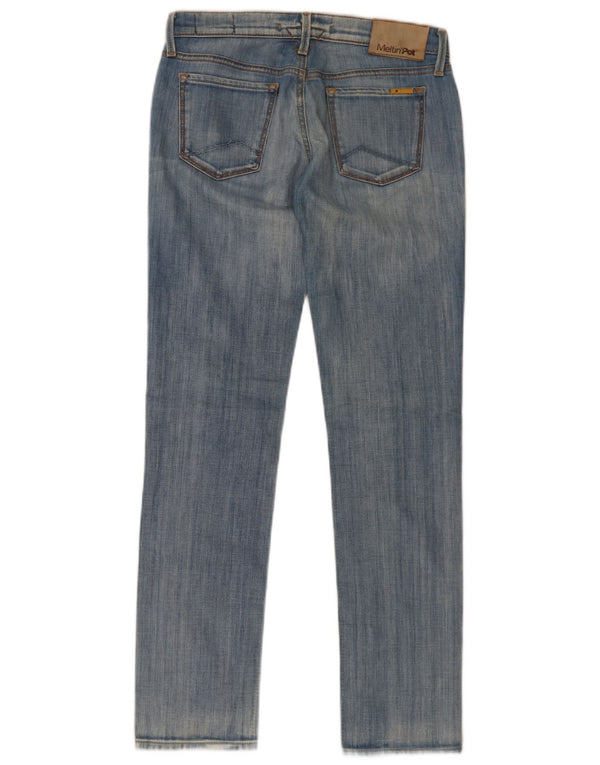 Meltin' Pot Dame Mendel Slim Jeans W26 L32 Blå Bomuld