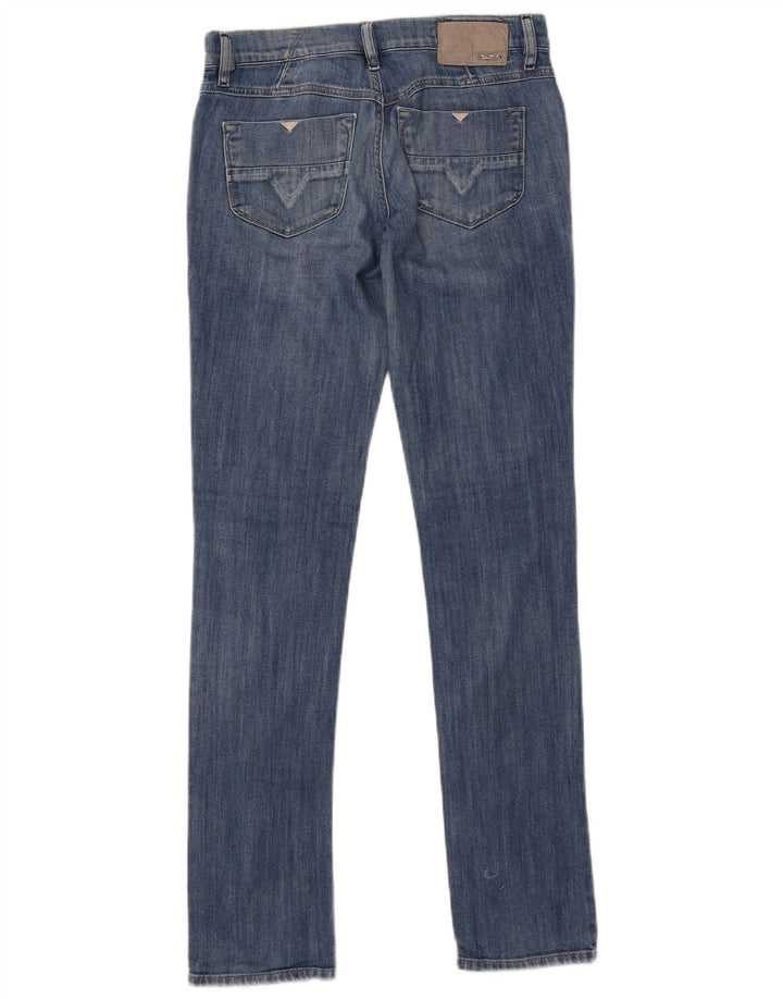 DIESEL Kvinder Livy Super Slim Straight Jeans W28 L32 Blå Bomuld