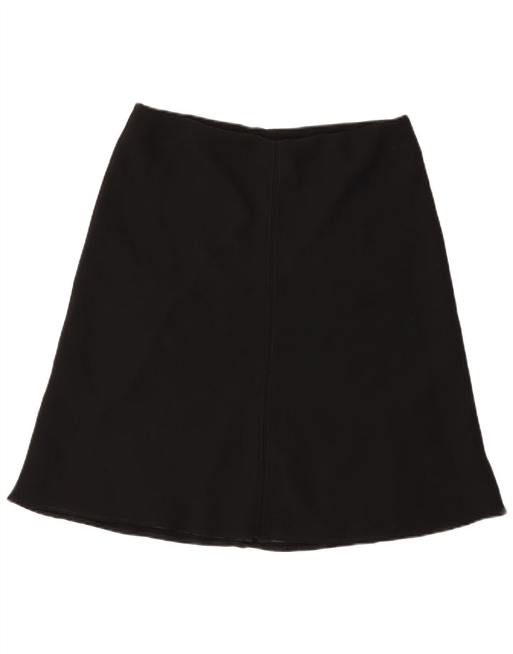 Marks & Spencer A-line nederdel til kvinder UK 14 Large W32 Black Polyester