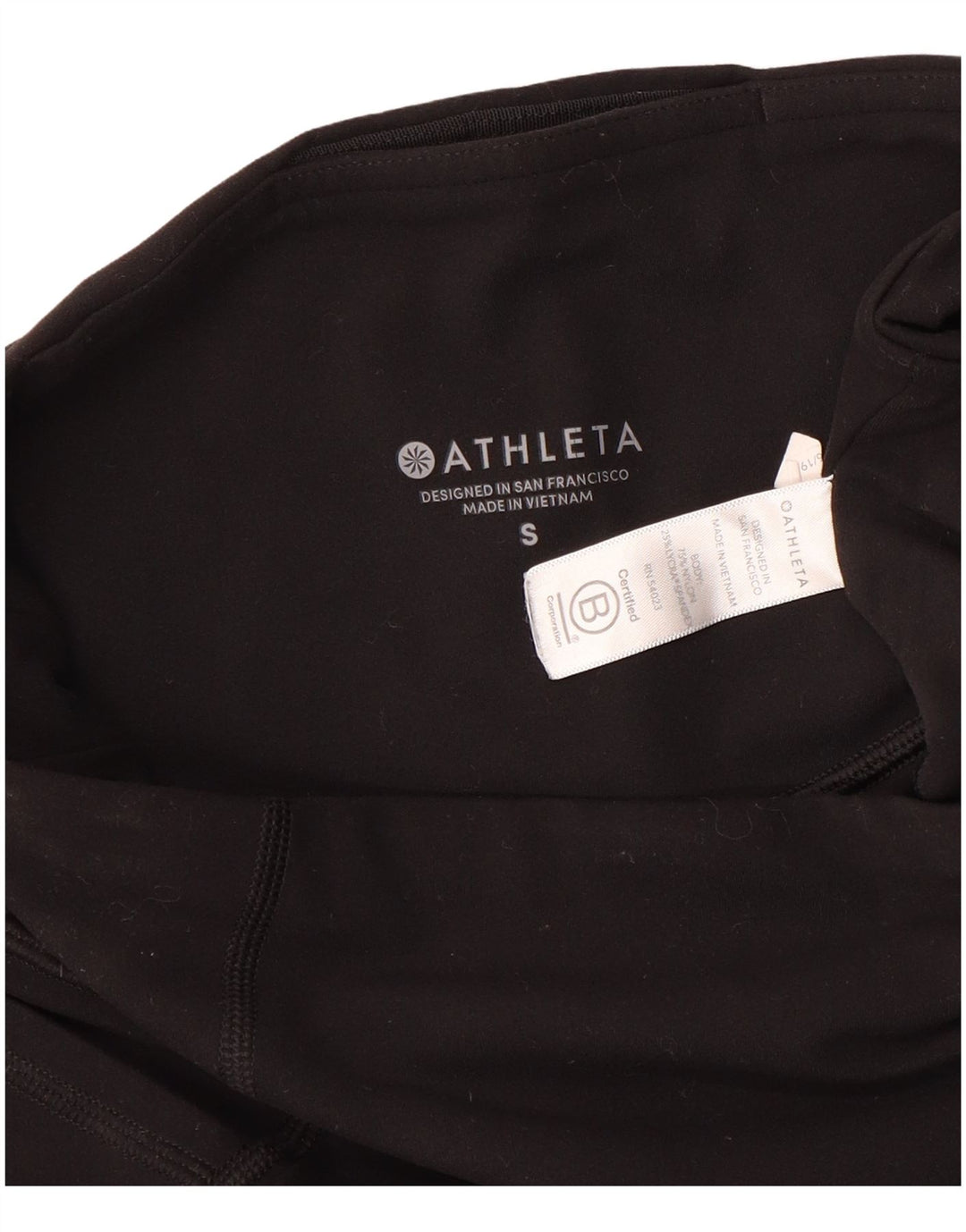 ATHLETA Womens Leggings UK 10 Small Black Nylon