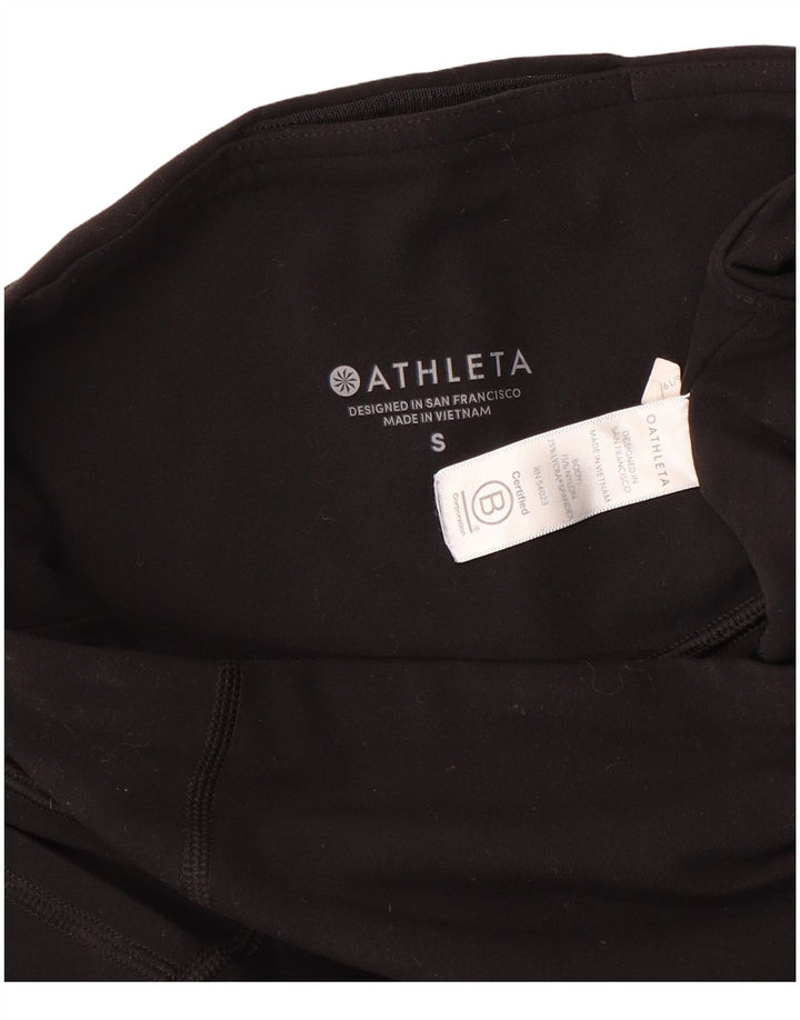 ATHLETA Womens Leggings UK 10 Small Black Nylon