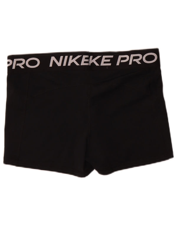 Nike Dame Dri Fit grafiske sportsshorts UK 18 XL Sort Polyester