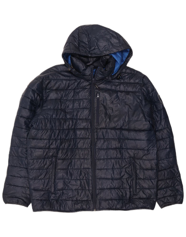 Conte of Florence Herre hættepolstret jakke UK 42 XL Navy Blue