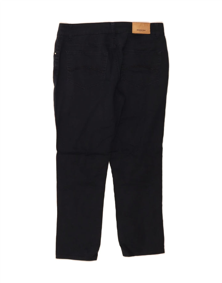 CARRERA Womens Straight Casual Trousers W34 L27 Navy Blue Vintage Carrera and Second-Hand Carrera from Messina Hembry 