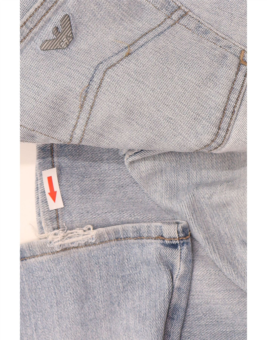 Armani Dame Straight Jeans W34 L35 Blå