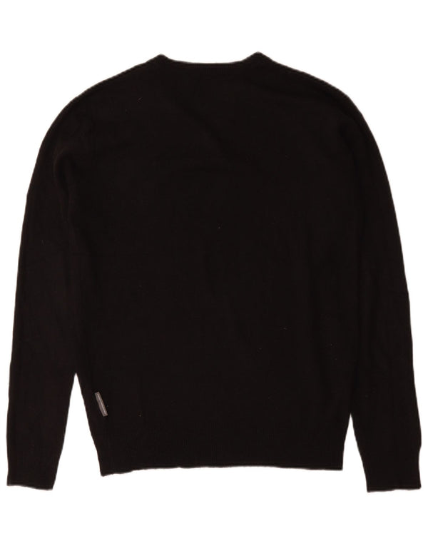 French Connection Herre V-hals sweater lille sort akryl
