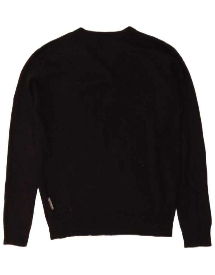 French Connection Herre V-hals sweater lille sort akryl