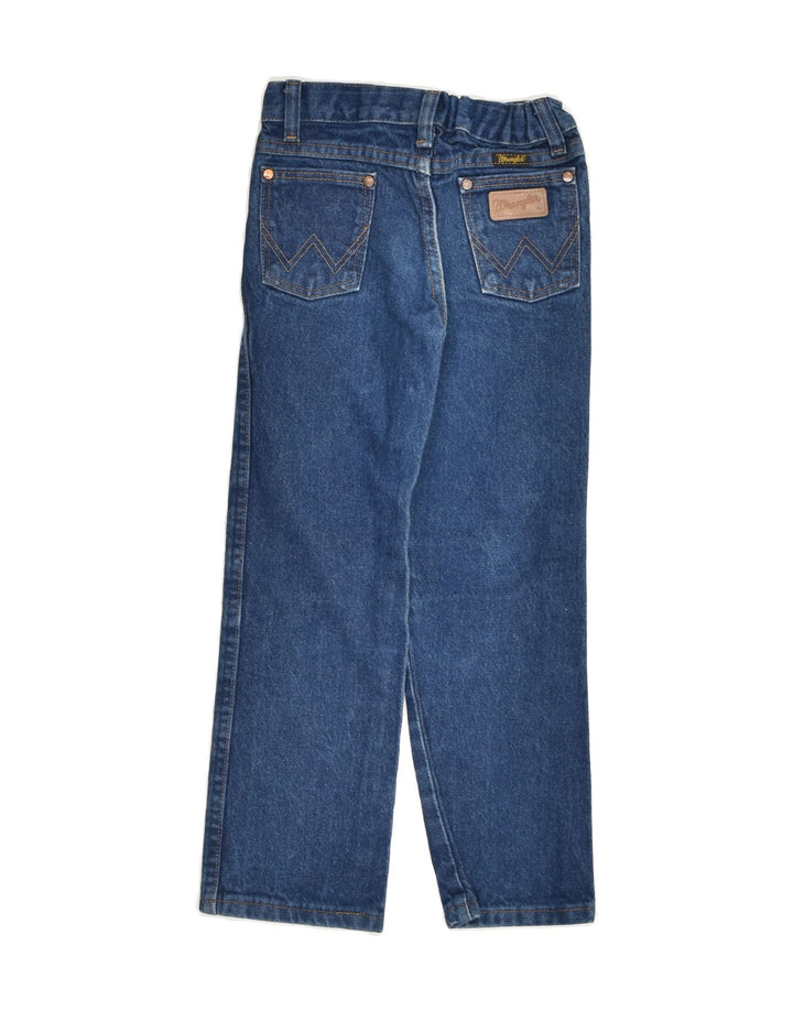 WRANGLER Girls Straight Jeans 5-6 Years W22 L21  Blue Cotton | Vintage Wrangler | Thrift | Second-Hand Wrangler | Used Clothing | Messina Hembry 