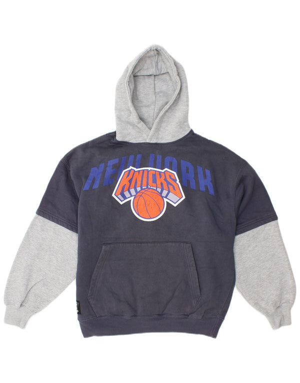Zara Boys New York Knicks Hoodie Jumper 13-14 år Navy Blue Colourblock
