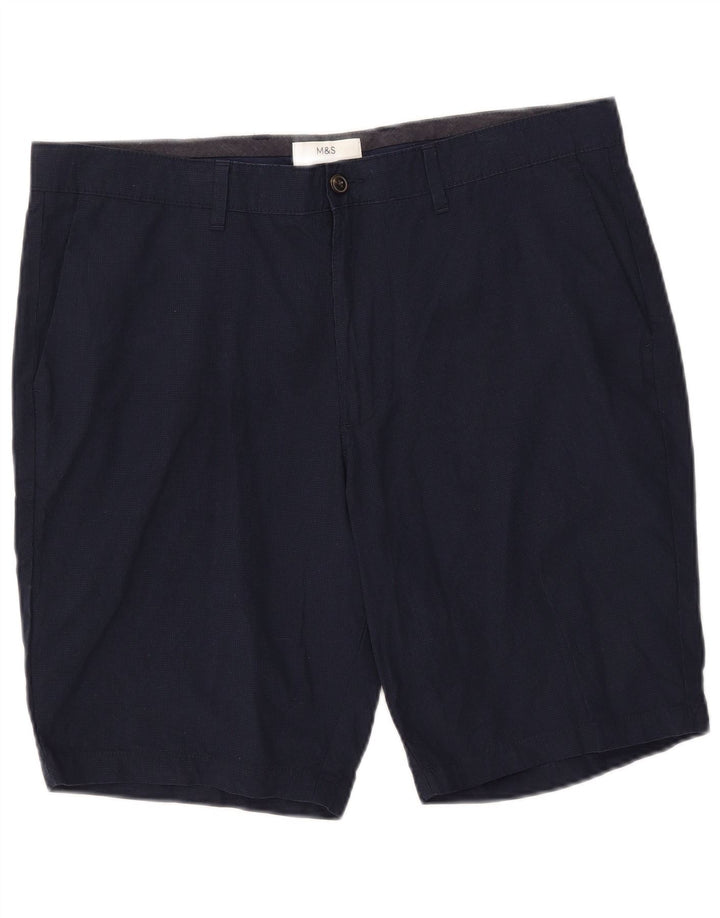 Marks & Spencer Herre Chino Shorts W38 XL Marineblå Bomuld