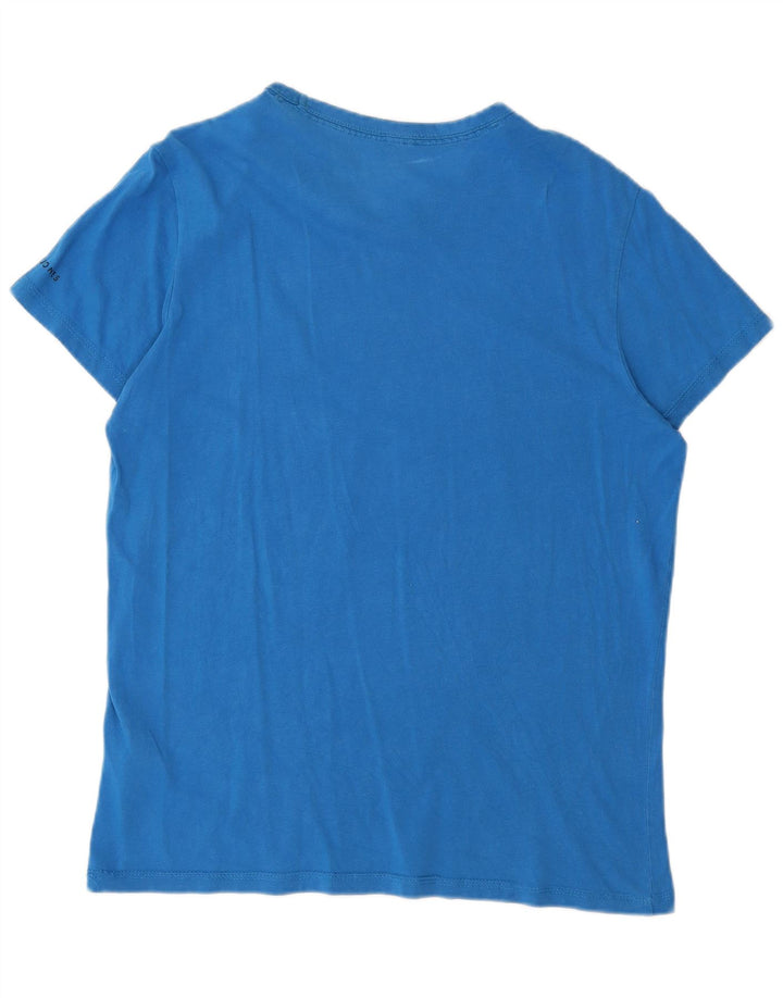 Jack & Jones Herre grafisk T-shirt Top Medium Blue Bomuld