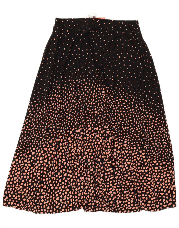 Oasis Womens Flared Nederdel Medium W28 Sort plettet polyester