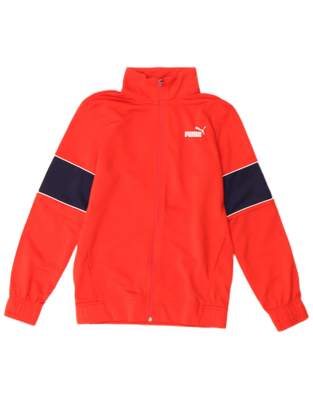 Puma Træningsdragt Topjakke til drenge 11-12 år Rød Colourblock Polyester