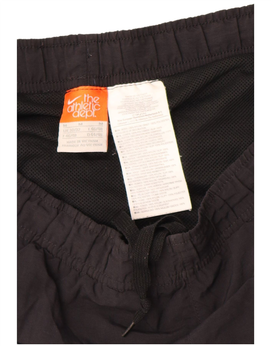 Nike Herre Sportshorts Medium Sort Colourblock Nylon