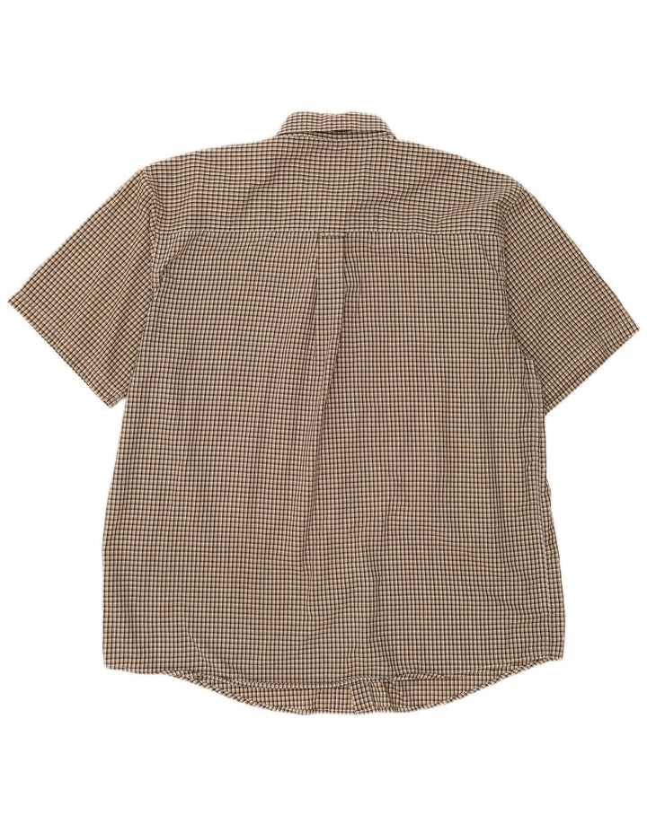 Wrangler Herre Riata kortærmet skjorte XL Grå Gingham Bomuld