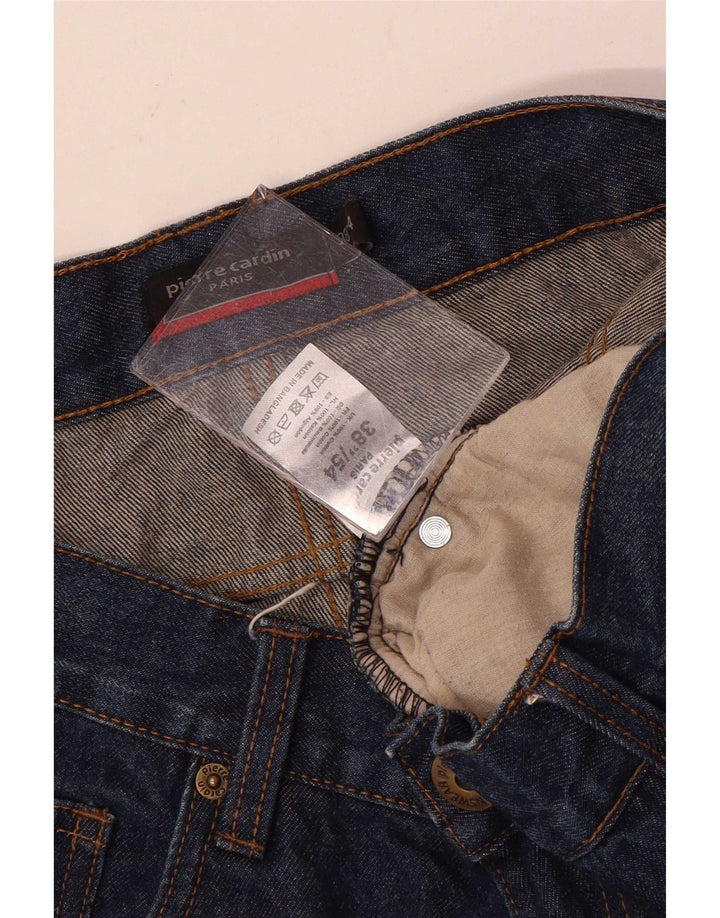Pierre Cardin Straight Jeans til mænd W38 L33 Blå Bomuld