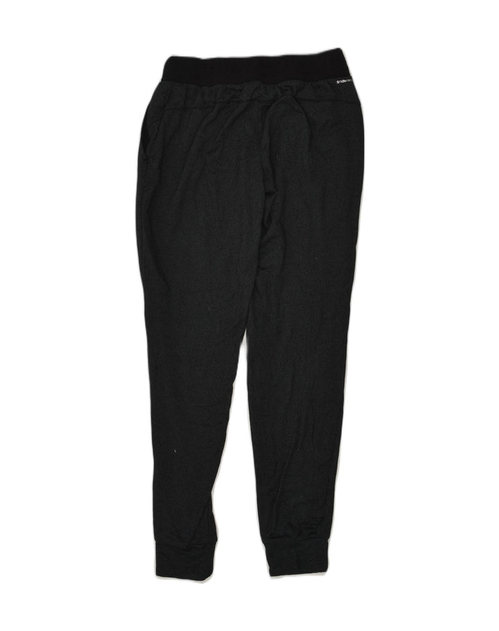ADIDAS Womens Tracksuit Trousers Joggers UK 10 Small Black Polyester | Vintage Adidas | Thrift | Second-Hand Adidas | Used Clothing | Messina Hembry 