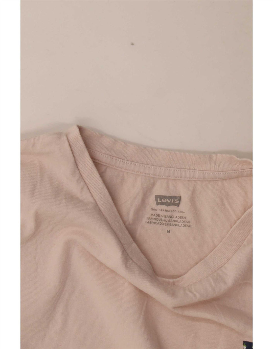 Levi's Dame T-Shirt Top UK 14 Medium Pink