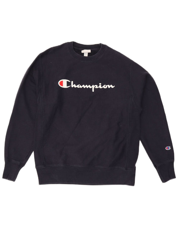 CHAMPION Grafisk sweatshirt til mænd Medium marineblå bomuld