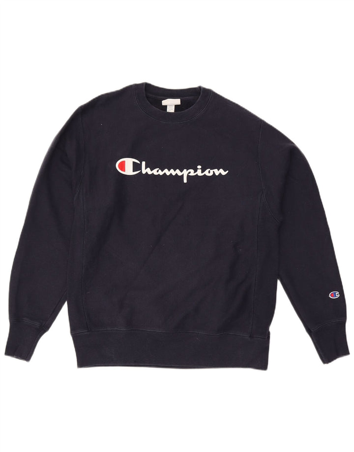 CHAMPION Grafisk sweatshirt til mænd Medium marineblå bomuld