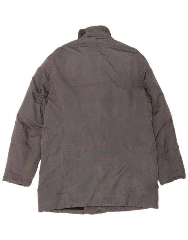 PEUTEREY Mens Raincoat UK 40 Large Grey Polyamide