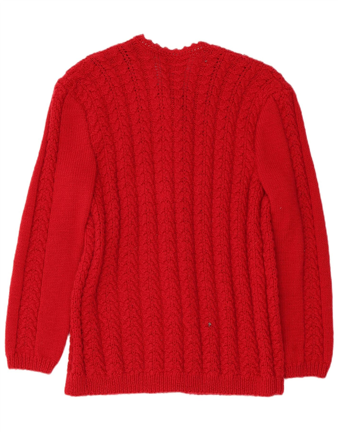 Vintage dame cardigan sweater UK 14 Medium Rød