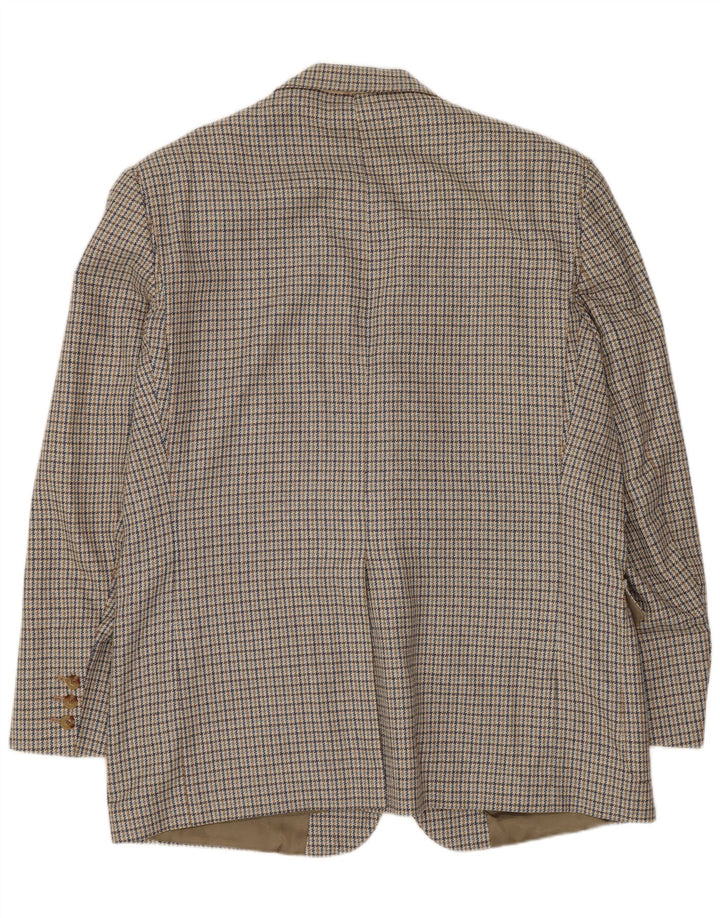 Orvis Herre 2-knaps blazerjakke UK 44 2XL Beige Houndstooth