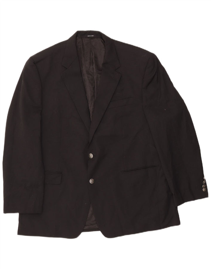 Ralph Lauren Herre 2 Button Blazer Jacket UK 46 2XL Sort Uld