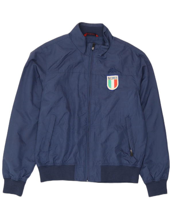 Kappa Herre Italia Bomber Jacket UK 40 Large Navy Blue Polyester