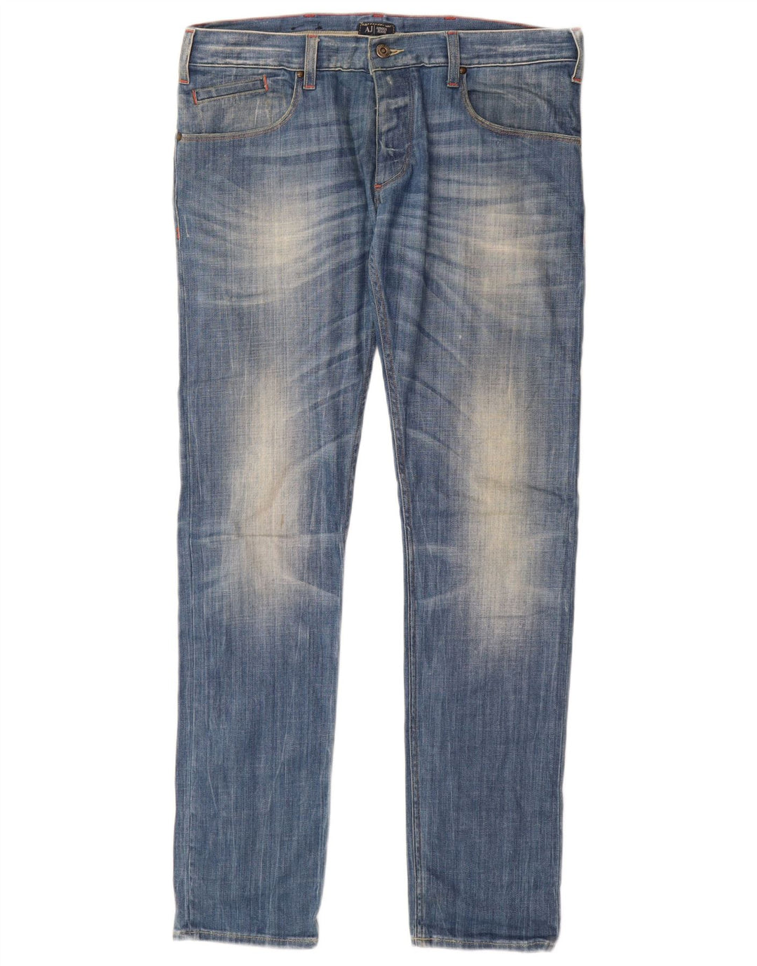 ARMANI Dame Slim Jeans W32 L34 Blå Bomuld