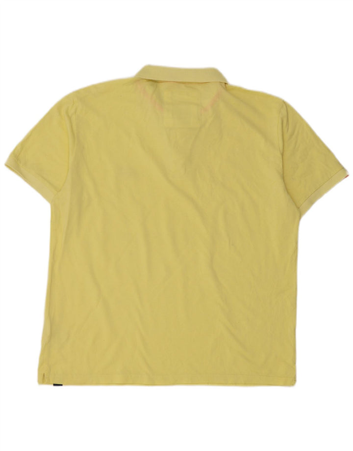 Superdry herre poloshirt 2XL gul bomuld