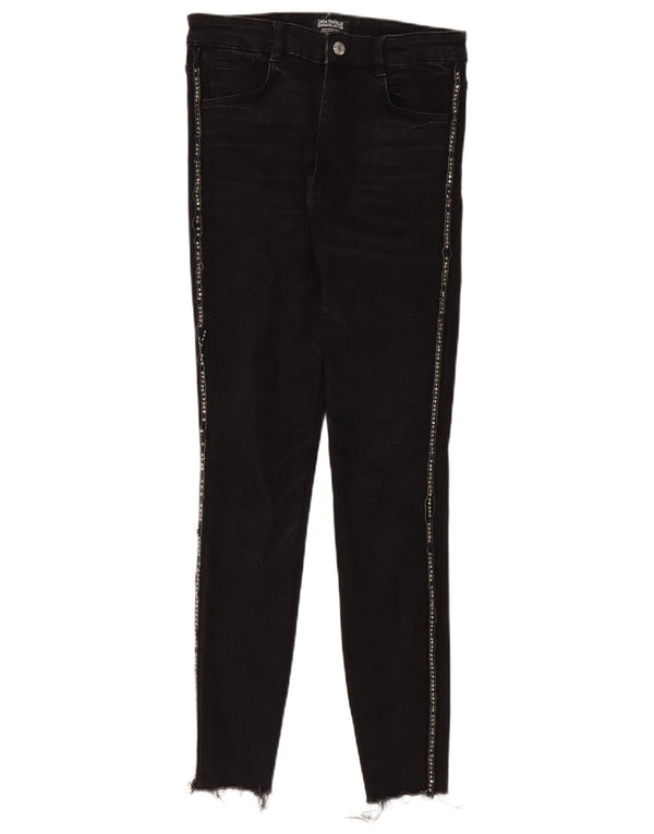 Zara Dame Skinny Jeans EU 38 Small W28 L28 Sort