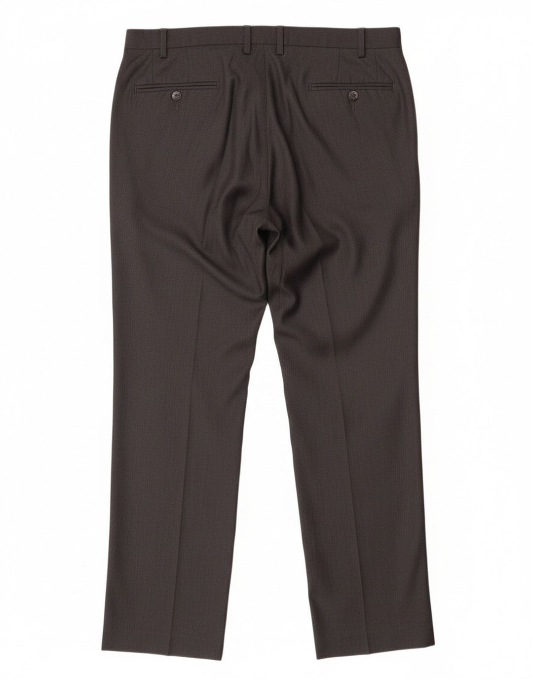 Calvin Klein Herre lige jakkesætsbukser W36 L32 Grå polyester